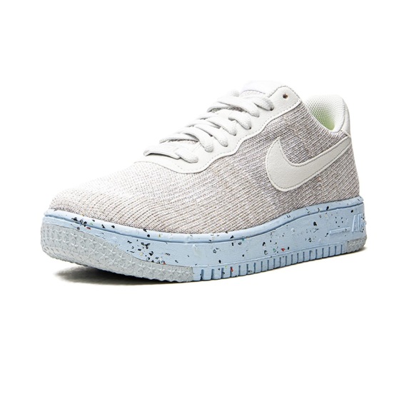 Nike Air Force 1 Crater Flyknit Basketball Shoes White/Photon Dust Size 8.5 - Picture 1 of 16